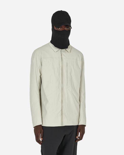 Arc'teryx White Mionn Insulated Overshirt Dark Cocoon for men