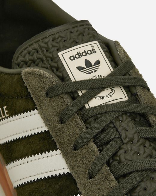 adidas Gazelle Indoor Sneakers Night Cargo / Alumina in Green for Men | Lyst