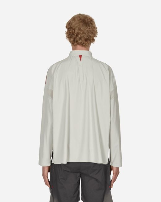 SLAM JAM Gray Fila Redefined Longsleeve Polo Shirt for men
