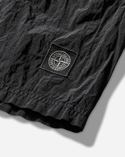 Stone Island Black Men S Nylon Metal Swim Shorts for men