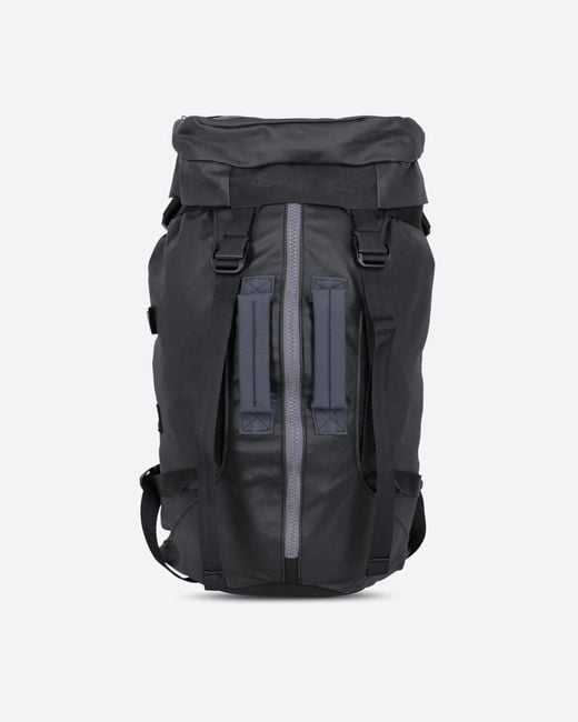 GR10K Black Coated Zipped Backpack for men