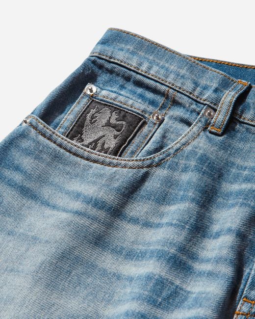 Umbro Blue Checked Jeans for men