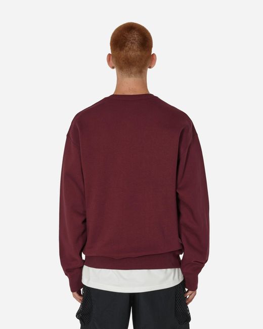 Nike Solo Swoosh Crewneck Sweatshirt Night Maroon in Red for Men