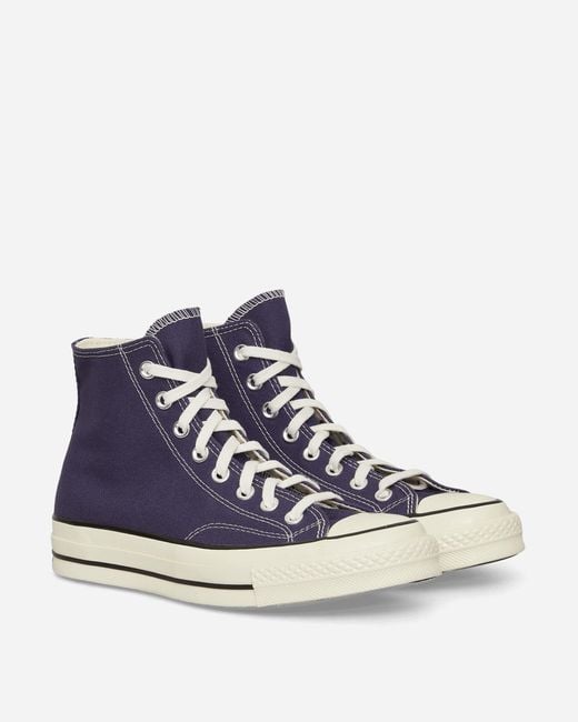 Converse Blue Chuck 70 Hi Vintage Canvas Sneakers Uncharted Waters for men