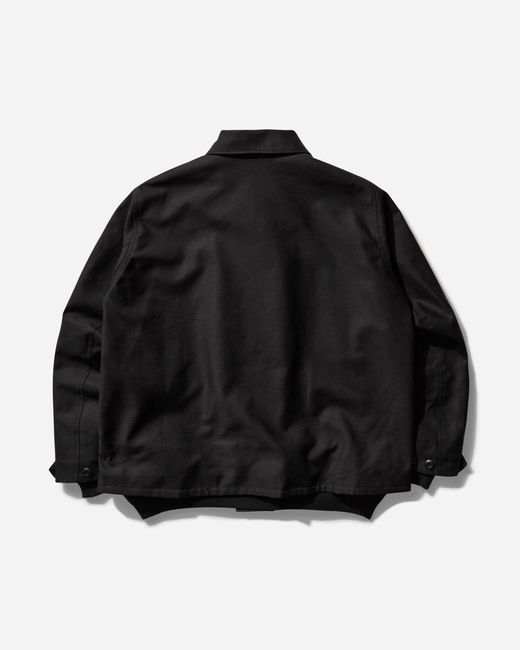 Sacai Men S Wtaps Cotton Back Satin Jacket in Black for Men Sacai Men S Wtaps Cotton Back Satin Jacket in Black for Men