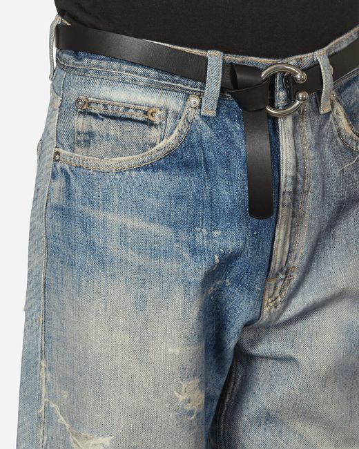 Our Legacy Blue Digital Denim Print Third Cut Jeans for men
