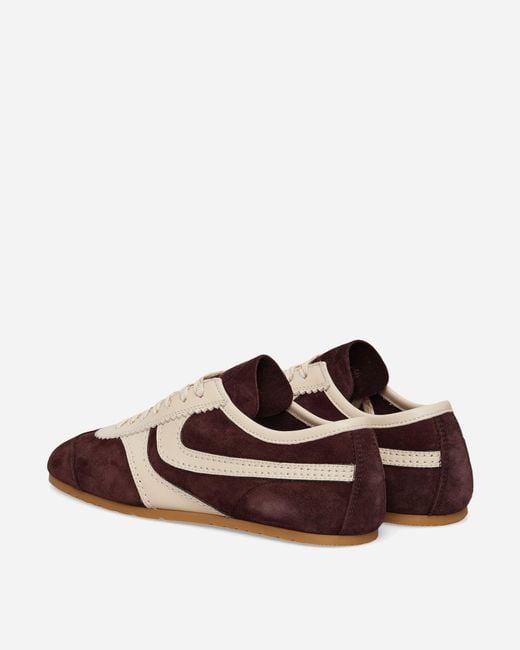 Dries Van Noten Brown Suede Sneakers Dark for men