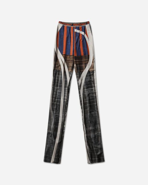 OTTOLINGER White Women S Mesh Pants Racing Plaid