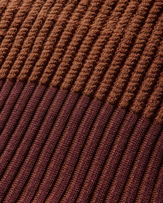 Kiko Kostadinov Red S Lemoyne Knitted Dress Wine