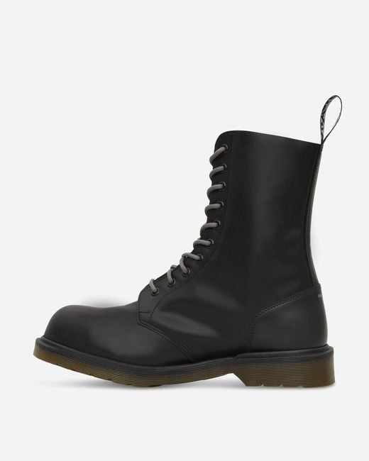 Dr. Martens Black Slam Jam 1490 Outlier Steel Toe Boots for men