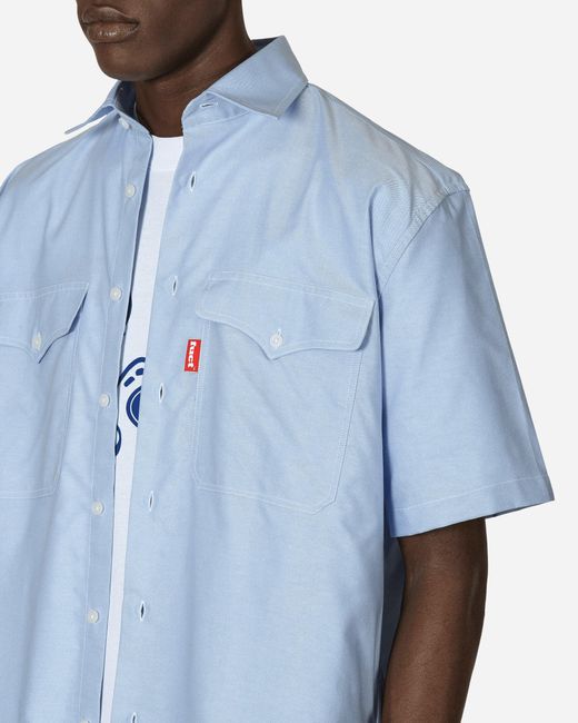 Fuct Blue Western Yoke Pocket Oxford Shirt for men