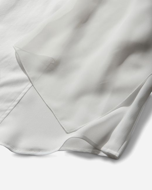 Undercover White S Layered Georgette Shirt