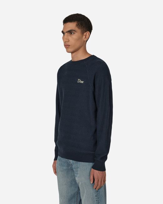Dime Wave Cable Knit Sweater in Blue for Men | Lyst