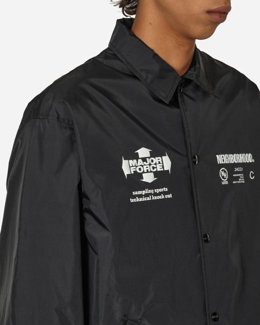 Neighborhood Black Major Force Windbreaker Jacket for men