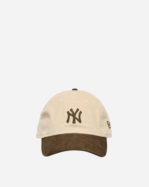 KTZ Natural New York Yankees Premium Cord 9Twenty Cap Cream for men