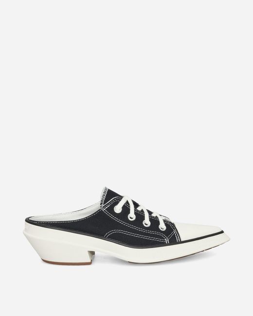 Converse White S Chuck 70 De Luxe Pointed Mule Heel Platform Sneakers