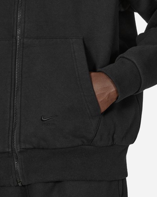 Nike Black Mmw Full-zip Fleece Hoodie for men