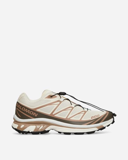 Salomon White Xt-6 Sneakers Almond / Portabella / Ice Flow for men