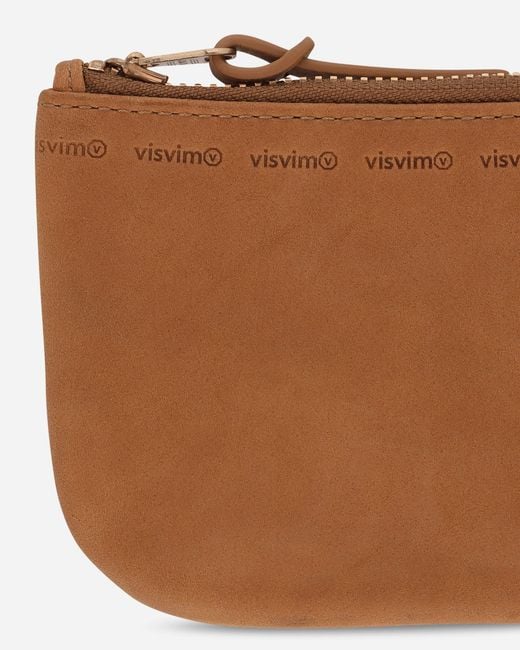 Visvim Brown Leather Wallet Camel for men