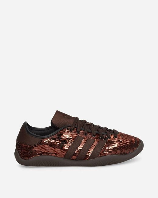 Adidas Wales Bonner Karintha Lo Sequin Sneakers Dark Brown / Core Black for men