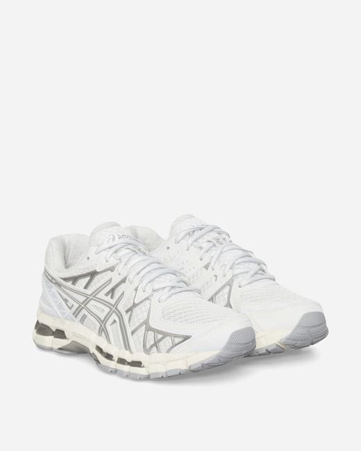Asics White Gel-kayano 20 Sneakers / Pure Silver for men