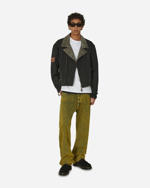 Guess Black Nylon Moto Jacket Jet for men
