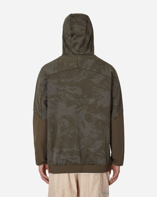 Adidas Brown Terrex X And Wander Fleece Jacket for men