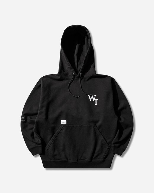 (w)taps Black S Academy Hoodie for men