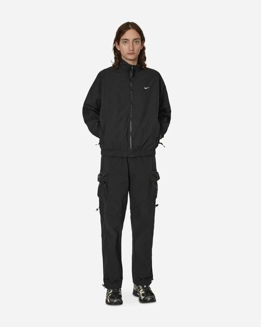Nike Solo Swoosh Woven Track Jacket Black for Men | Lyst UK
