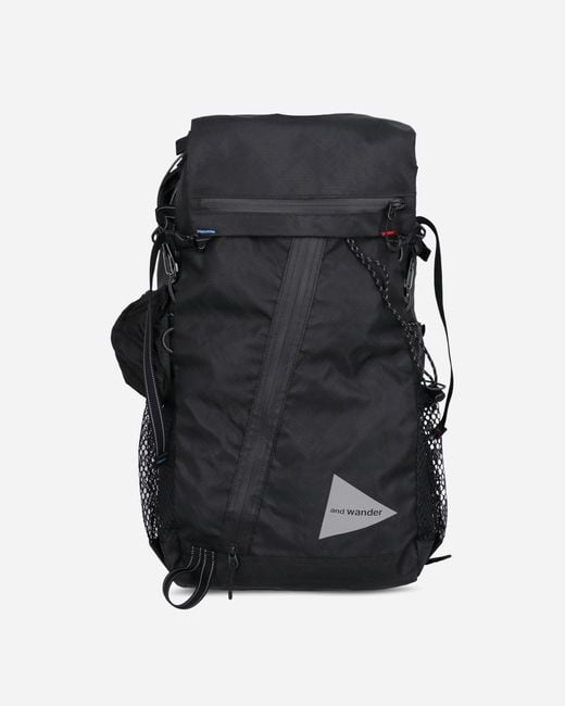 And Wander Black Ecopak 30l Backpack for men