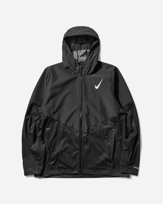 Nike Black Men S Aeroswift Storm-fit Aerogami Running Jacket