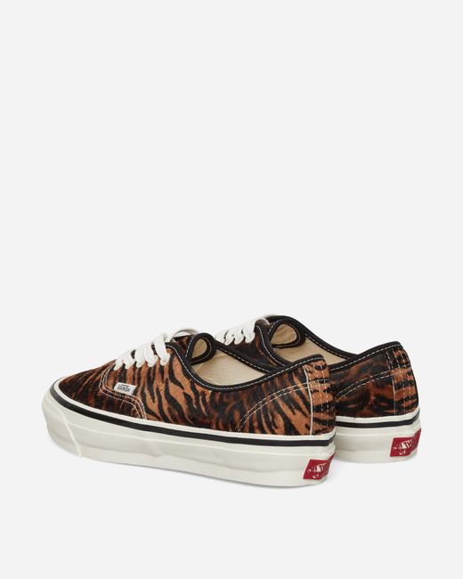 Vans White Premium Authentic 44 Pony Hair Sneakers Tiger for men