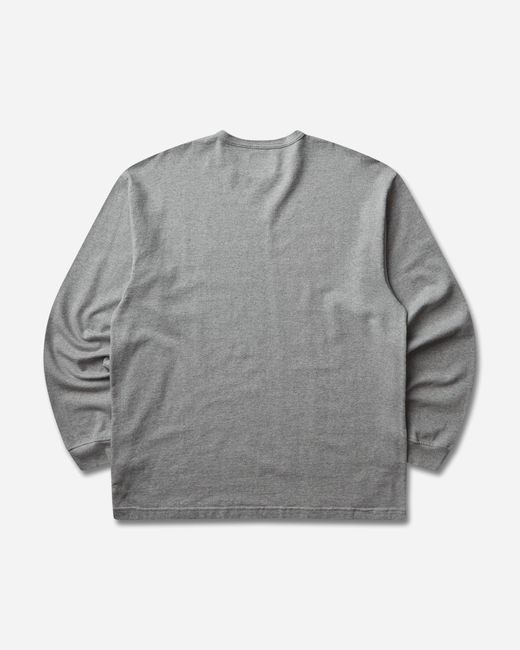 (w)taps Men S Academy Longsleeve T-shirt Ash Gray for men