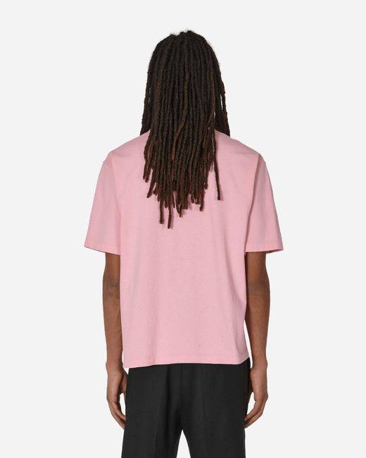 Stockholm Surfboard Club Pink Embroidered Logo T-shirt for men