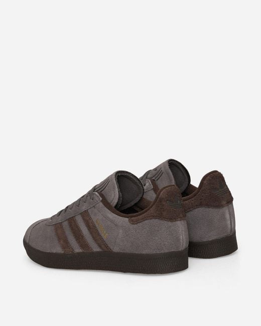 Adidas Brown Gazelle Sneakers Charcoal for men