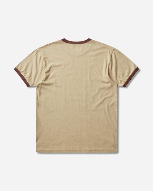 Kapital Natural S 20/-Jersey Ringer T-Shirt (T Tiger) for men