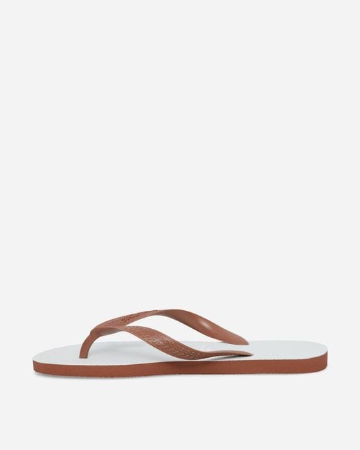 Havaianas White S Tradi 2.0 Flip Flops Rust for men