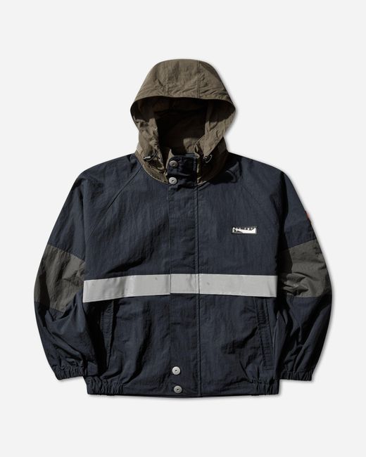 Cav Empt Blue Men S Reflect Tape Sailing Jacket Navy for men