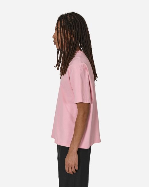 Stockholm Surfboard Club Pink Embroidered Logo T-shirt for men