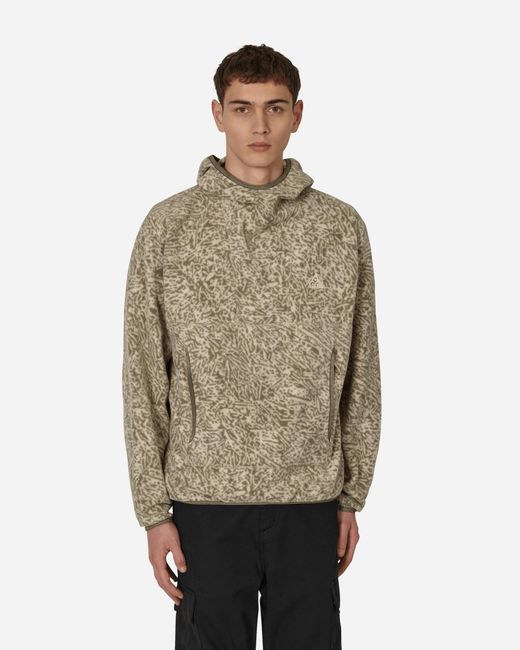 Nike Acg PolartecÂ® Wolf Tree All-over Printed Hoodie Beige in Natural for Men | Lyst
