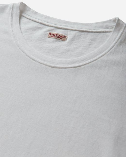 Kapital Gray S 20/-Jersey Crew Longsleeve T-Shirt (Concho Belt Sleeve) for men