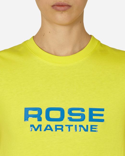 Martine Rose Yellow Shrunken T-shirt Acid
