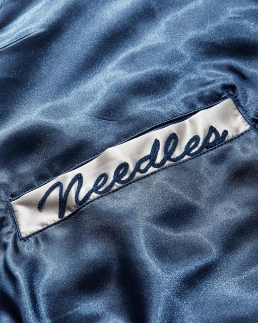 Needles Blue Men S Stadium Jacket Navy for men