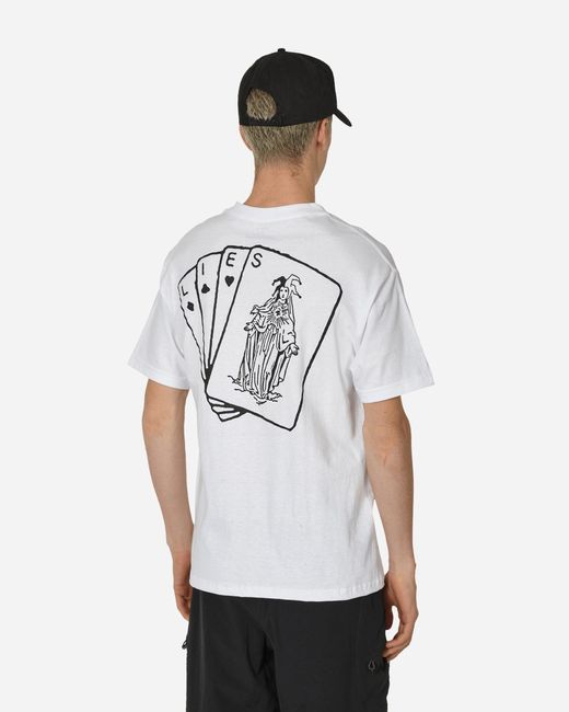 L.I.E.S. Records White Wild Cards T-Shirt for men