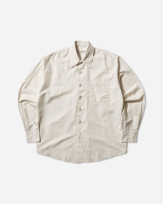 Our Legacy Natural Men S Above Shirt Faded Bone for men