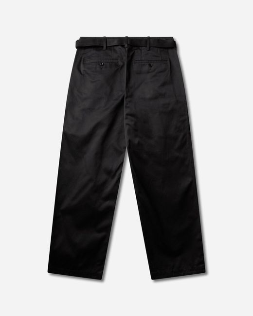 Sacai Black S Cotton Chino Pants for men