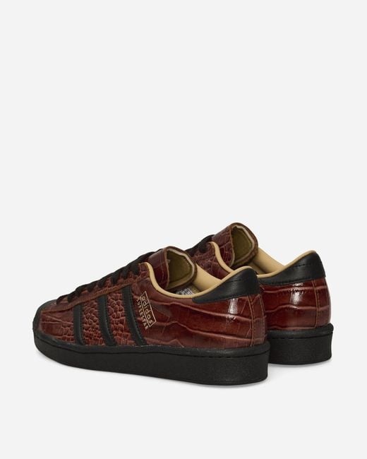 Adidas Brown Superstar Vintage Sneakers Fox / Core Black for men