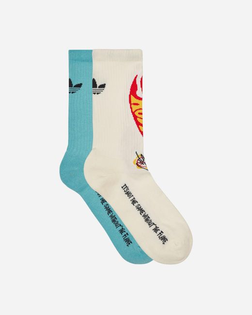 adidas Originals Cotton Sean Wotherspoon X Hot Wheels 2 Pack Crew Socks in Blue for Men | Lyst 