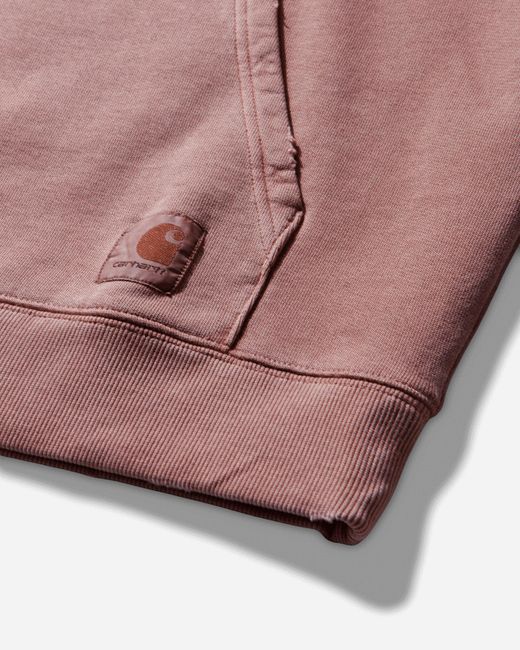 Carhartt Pink Torion Pocket Crewneck Sweatshirts Marsala (Grind Washed) for men