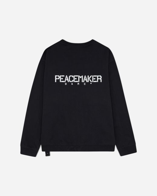 Oamc Peacemaker Black Stencil Print Crewneck Sweatshirt for men